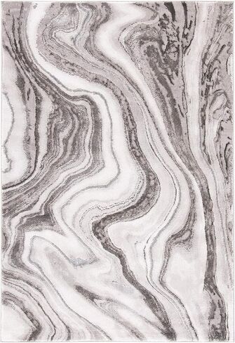 SAFAVIEH Craft Collection Accent Rug - 2'7" x 5', Grey & Silver, Modern Abstract Design, Non-Shedding & Easy Care, Ideal for High Traffic Areas in Entryway, Living Room, Bedroom (CFT819G) in Saudi Arabia
