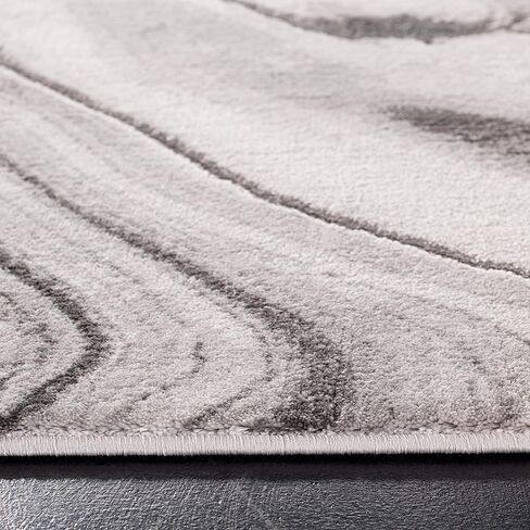 SAFAVIEH Craft Collection Accent Rug - 2'7" x 5', Grey & Silver, Modern Abstract Design, Non-Shedding & Easy Care, Ideal for High Traffic Areas in Entryway, Living Room, Bedroom (CFT819G) in Saudi Arabia
