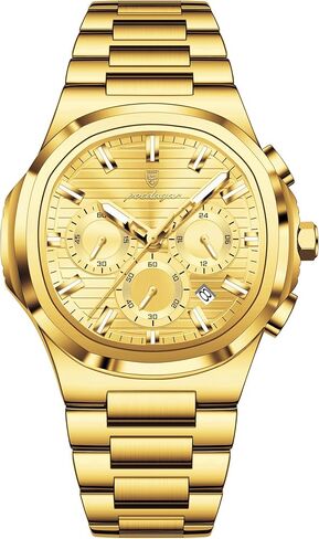 Business Man Wristwatch Date Chronograph Waterproof Luminous Luxury Men Watch Stainless Steel Quartz Men's Watches Male in Saudi Arabia