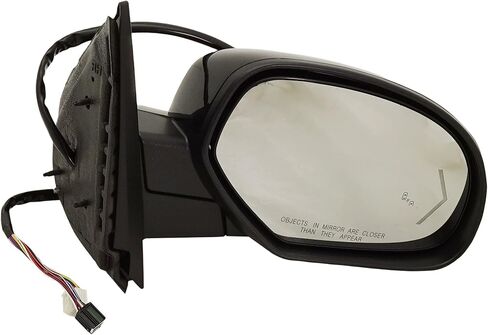 Garage-Pro Passenger Side Mirror For 2007-2014 Chevrolet Tahoe, Suburban 1500, GMC Yukon, Right, Non-Tow, Power, Power Fold, Heated, Black, w/In-glass Signal, Memory, Puddle Light, BSD in Glass in Saudi Arabia