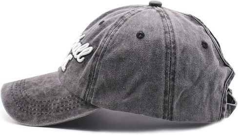 Basketball Mom Ponytail Baseball Cap Messy Bun Vintage Washed Distressed Twill Plain Hat for Women (Basketball Mom 3D Black, One Size) in Saudi Arabia