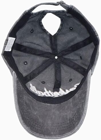Basketball Mom Ponytail Baseball Cap Messy Bun Vintage Washed Distressed Twill Plain Hat for Women (Basketball Mom 3D Black, One Size) in Saudi Arabia