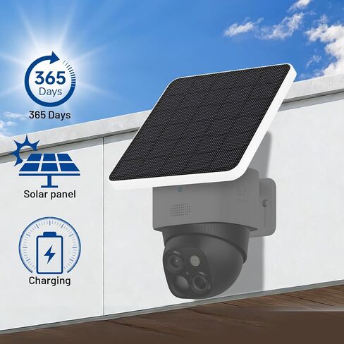 4W Solar Panel Compatible with eufy Security SoloCam S340,Replace The Original 2W Solar Panel,Keep Your eufy S340 Camera Continuously Powered,IP65 Weatherproof,(Only Solar Panel,Cameres Not Included) in Saudi Arabia