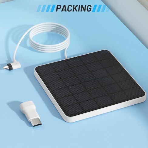 4W Solar Panel Compatible with eufy Security SoloCam S340,Replace The Original 2W Solar Panel,Keep Your eufy S340 Camera Continuously Powered,IP65 Weatherproof,(Only Solar Panel,Cameres Not Included) in Saudi Arabia
