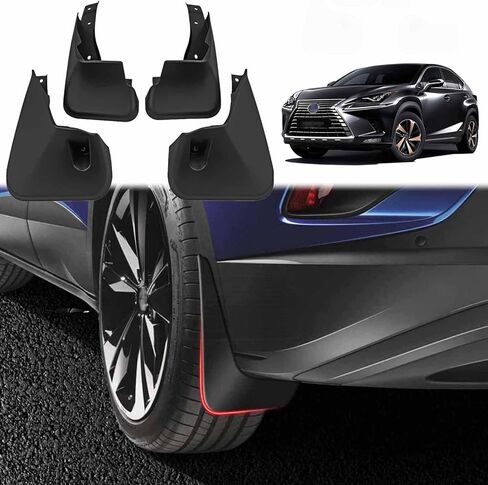 BODHIS Mud Flaps Kit for Lexus NX200T/300H 2017-2020 Guards Mudguards Splash Accessories Front and Rear Set in Kuwait