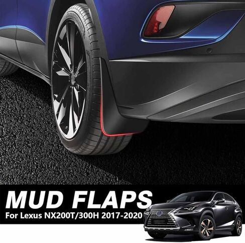 BODHIS Mud Flaps Kit for Lexus NX200T/300H 2017-2020 Guards Mudguards Splash Accessories Front and Rear Set in Kuwait