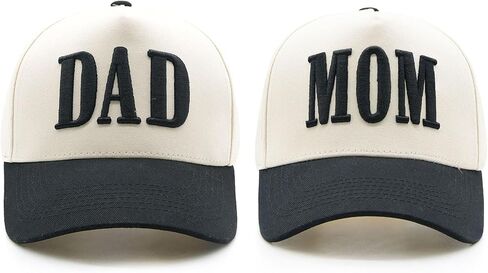 Mom and Dad Hats, Embroidered Trucker hat for Men Women, Trendy Baseball Cap New Parents Gifts for Couples in Saudi Arabia