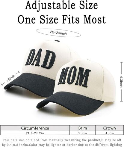 Mom and Dad Hats, Embroidered Trucker hat for Men Women, Trendy Baseball Cap New Parents Gifts for Couples in Kuwait