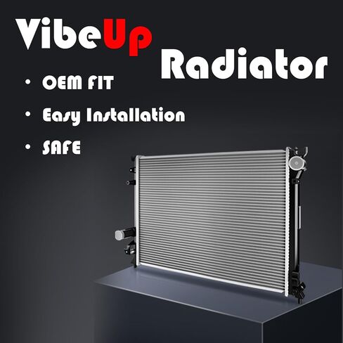 VibeUp 981 Radiator Compatible with Dodge Dakota 1987-1999 2.2L 2.5L L4 3.9L V6 | #Replaces 52028110 5200413 in Saudi Arabia