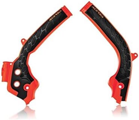 Acerbis X-Grip Frame Guards Orange/Black Compatible with KTM 85 SX 2013-2017 - 2449525225 in Saudi Arabia