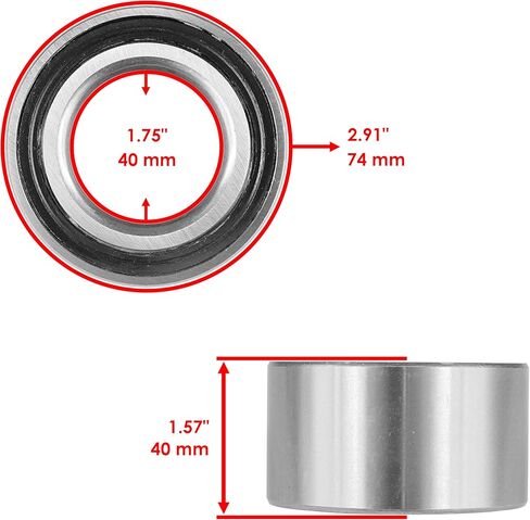 محور مفصل السيرة الذاتية الخلفي الأيسر والأيمن مع محمل متوافق مع Polaris Sportsman 500 4X4 Ho 2003 2004 2005 in Kuwait
