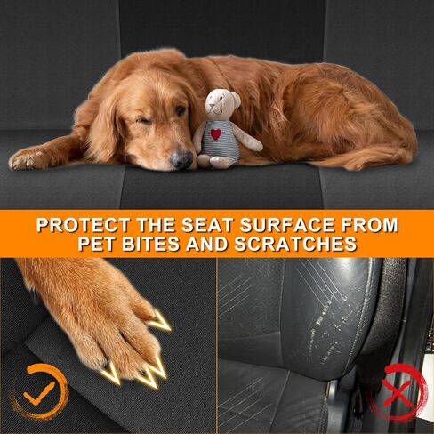 Front Seat Covers Compatible with 2022-2026 Ford Maverick XLT/XL/Lariat, Neoprene Durability Truck Seat Cover, Black and Charcoal in Kuwait