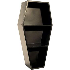 VampireFreaks Deluxe Goth Coffin Shelf, Black, 20 inches Tall in Saudi Arabia