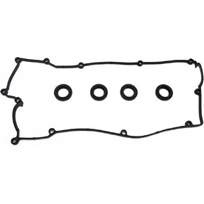 Engine Valve Cover Gasket Set Compatible with Hyundai Accent Replacement for Kia Rio Rio5 2006 2007 2008 2009 2010 2011 L4 1.8L 2.0L Replace VS50705R in Kuwait