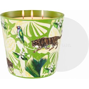 Verbena & Fig Leaf Scented Candle, 30oz Large 3 Wick Soy Candle, 100+ Hours Long Burning, Spa-Quality Aromatherapy for Home & Bathroom, Non-Toxic Luxury Candle Gifts for Housewarming in Kuwait