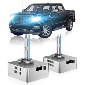 D5S HID Xenon Headlight Bulb Fit for GMC 2014 2015 2016 2017 2018 Sierra 1500 2018-2021 Terrain 2015-2018 Sierra 2500 3500 HD, 8000K Blue, Pack of 2 in Kuwait