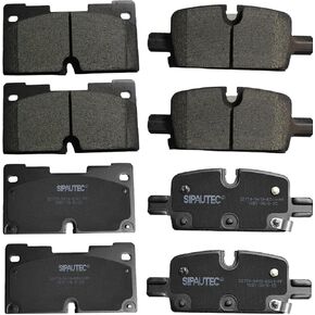 SIPAUTEC-Front and Rear Brake Pad Set 4-Wheel Set Ceramic Disc Brake Pads Replacement For 2019-2025 Chevrolet Silverado 1500 | Suburban Tahoe | Cadillac Escalade ESV | GMC Sierra 1500 | Yukon XL in Kuwait