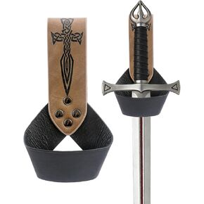 Medieval Renaissance Viking Sword Leather Belt - Swords Holder Sheath Scabbard for Adult Women Men Knight Props in Kuwait