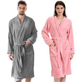 Towel Robe for Women and Men – Soft Absorbent Kimono Bathrobe, Quick-Dry Spa Shower & Hotel Use in Kuwait
