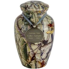 Custom Engraved Next Camo G2 Camouflage Cremation Urn for Ashes - Medium, Aluminum, Brown Urn, Medium Sized Cremation Urn, 8.75 Inches High in Kuwait