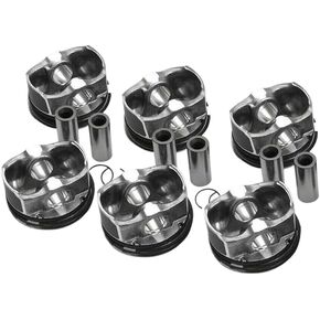 مجموعة المكابس والخواتم 6 قطعة Φ84mm 11257610295 11257577586 متوافق مع N54B30 3.0L L6 Turbo 135i 335i 535i 740i X6 Z4 E82 E90 E60 F01 in Kuwait