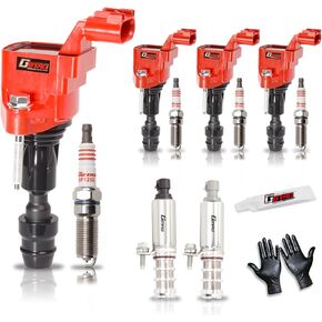 مجموعة من 4 لفائف الإشعال حزمة شرارة التوصيل مدخل عمود الحدبات موقف المحرك VVT الملف اللولبي صمام عدة لبونتياك تشيفي كوبالت HHR ماليبو كابتيفا بويك لاكروس ريجال جي إم سي صعب زحل in Kuwait