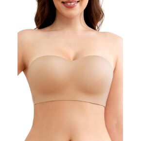 Slimers Seamless Strapless Bra for Women: Multiway Push Up Wireless/Underwire Strapless Bras Invisible Non-Slip in Kuwait