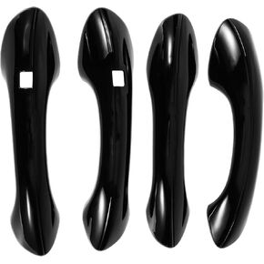 Exterior Door Handle Cover Trim for Hyundai Santa Fe 2019-2023 Door Handle Cover Gloss Black ABS 1 Set in Kuwait
