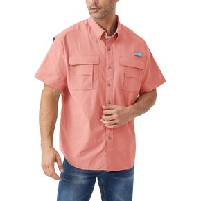 قمصان رجالية لصيد الأسماك بأكمام قصيرة من Tuna - عامل حماية من الشمس 50+ للحماية من الشمس، سريع الجفاف، مقاوم للماء، للتخييم في الهواء الطلق in Kuwait