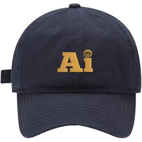 Mens Baseball Caps Embroidered AI with Smile SmaiAdjustable Dad Hat Washed Cotton in Kuwait