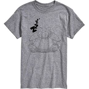 Pokémon - Snorlax Zzz - تي شيرت رجالي برسومات بأكمام قصيرة in Kuwait