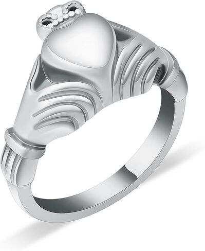 Heart Urn Rings for Ashes for Women Crown Promise Cremation Ring Hold Loved Ones Ashes Keepsake Memorial Jewelry Cremation Jewelry Ashes Locket Holding Love in Hand in Saudi Arabia