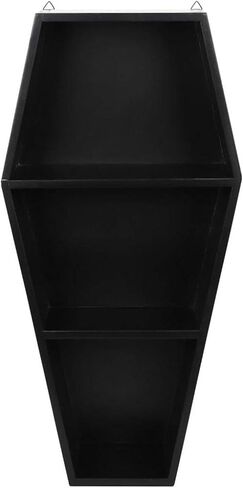 VampireFreaks Deluxe Goth Coffin Shelf, Black, 20 inches Tall in Saudi Arabia
