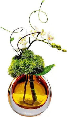 زهور أوركيد صناعية تبدو حقيقية، تشكيلة زهور أوركيد صناعية بيضاء في مزهرية زجاجية شفافة (عنبر) in Kuwait