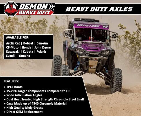 Demon Powersports Heavy Duty Axle for 2021-2025 Polaris Ranger XP 1000 NorthStar Ultimate/Ranger Crew XP 1000 NorthStar Ultimate/Ranger XP 1000 NorthStar Edition Trail Boss Front Left,Front Right in Saudi Arabia