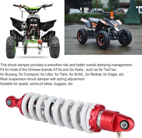 330mm ATV Rear Shock, Universal Suspension Spring Damper Damping Fit for Pit Quad Dirt Bike ATV Go Kart in Saudi Arabia