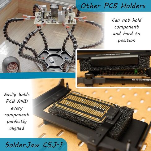 أداة اللحام اليدوية المساعدة CSJ-1 المتوافقة مع SolderJaw تحمل جميع المكونات في وقت واحد للوحات الدوائر المطبوعة (PCB) وتجميعات لوحة التجارب النموذجية in Saudi Arabia