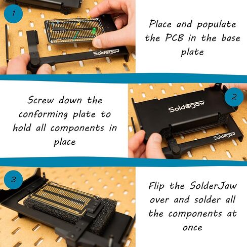 أداة اللحام اليدوية المساعدة CSJ-1 المتوافقة مع SolderJaw تحمل جميع المكونات في وقت واحد للوحات الدوائر المطبوعة (PCB) وتجميعات لوحة التجارب النموذجية in Saudi Arabia