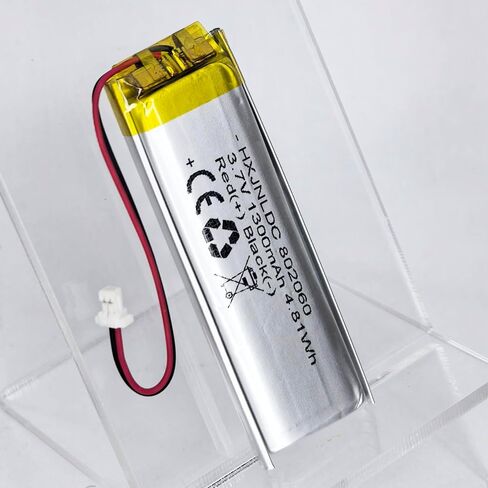 DC 3.7v 1300mAh 802060 Rechargeable Polymer Lithium Battery for Sena 50R，50R-01,50R-01D Motorcycles Bluetooth Headset Battery Replacement in Saudi Arabia