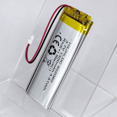 DC 3.7v 1300mAh 802060 Rechargeable Polymer Lithium Battery for Sena 50R，50R-01,50R-01D Motorcycles Bluetooth Headset Battery Replacement in Saudi Arabia
