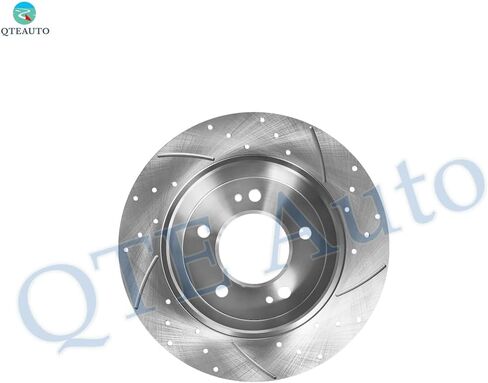 PM Auto Rear 262mm Drilled Slotted Brake Disc Rotors Compatible With 2014-2016 KIA Forte Koup in Saudi Arabia