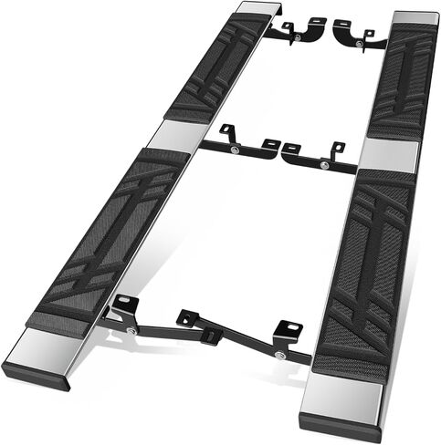 Auto Dynasty Running Boards Compatible with 2014-2023 Jeep Cherokee, Stainless Steel Side Step Rail Nerf Bars, 6.5" x 69" Step Bars, Polished Chrome in Saudi Arabia