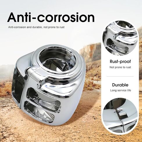 Silver Switch Housings Cover Compatible with Harley Davidson Dyna Sportsters Softail V-Rod Touring 2009-2013 in Saudi Arabia