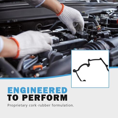 Engine Valve Cover Gasket Set Compatible with Hyundai Accent Replacement for Kia Rio Rio5 2006 2007 2008 2009 2010 2011 L4 1.8L 2.0L Replace VS50705R in Kuwait