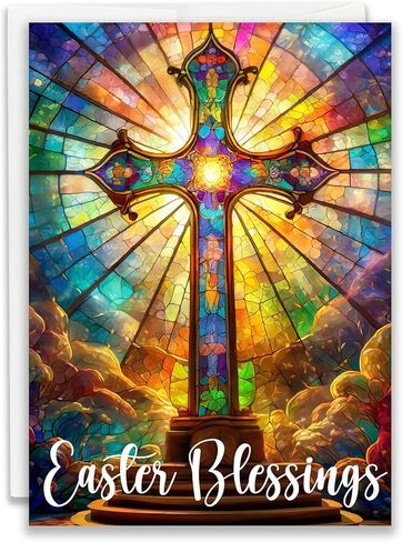JBH Creations Religious Easter Blessings Card - Pack of 24 in Saudi Arabia