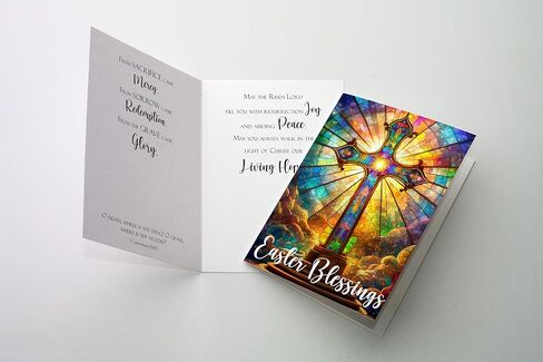 JBH Creations Religious Easter Blessings Card - Pack of 24 in Saudi Arabia