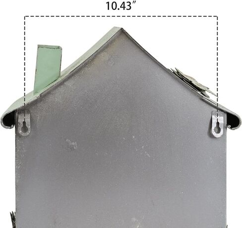 Wall Mount Mailbox for House Outside Vintage Rustic Decorative Box,House Shaped Mailbox Storage Box with Retro Post Design,Farmhouse Decorative Organizer for Home,Office,Porch(Green) in Saudi Arabia