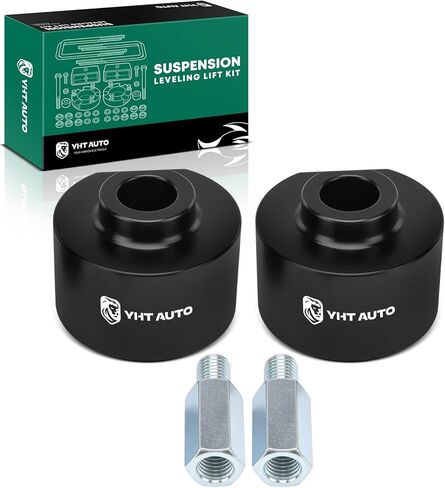 YHTAUTO 3 inch Front Leveling Lift Kit Compatible with Ford F-150 1981-1996, F-250/F-350 Super Duty 1999-2021, Excursion 2000-2005, Aluminum Coil Spring Spacers w/ 3/4-10 Studs w/Hardware Kit Set of 2 in Saudi Arabia