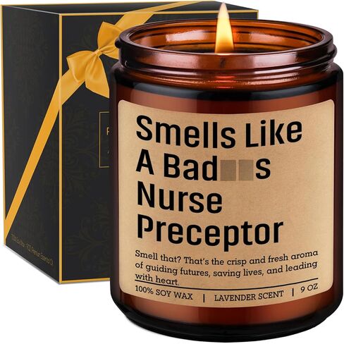 GSPY Candle, Nurse Preceptor Gifts, Preceptor Gifts Nursing - Clinical Instructor Appreciation Ideas for Women - Funny Birthday, Nurses Week, Thank You Presents for Nursing Instructor, Teacher, Mentor in Saudi Arabia