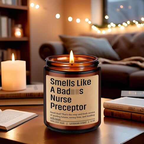 GSPY Candle, Nurse Preceptor Gifts, Preceptor Gifts Nursing - Clinical Instructor Appreciation Ideas for Women - Funny Birthday, Nurses Week, Thank You Presents for Nursing Instructor, Teacher, Mentor in Saudi Arabia